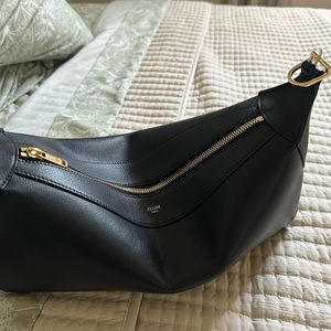 Celine Supple Calfskin Romy Shoulder Bag Black